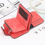 Baellerry Ladies Buckle Nubuck Leather Coin Purse Cute Small Fresh Student Wallet - Image 4