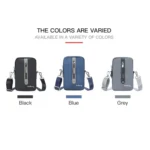 Baellerry Men Shoulder Bag Simple Casual Large Capacity Messenger Bag Business Zipper Wallet - Image 2