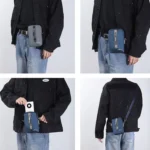 Baellerry Men Shoulder Bag Simple Casual Large Capacity Messenger Bag Business Zipper Wallet - Image 7