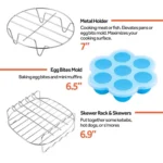 Air Fryer Baking Accessories Stainless Steel Set - Image 4