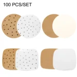 Air Fryer Special Paper Pad Grilled Meat Paper Oil Absorbed Paper, Color Random Delivery - Image 2