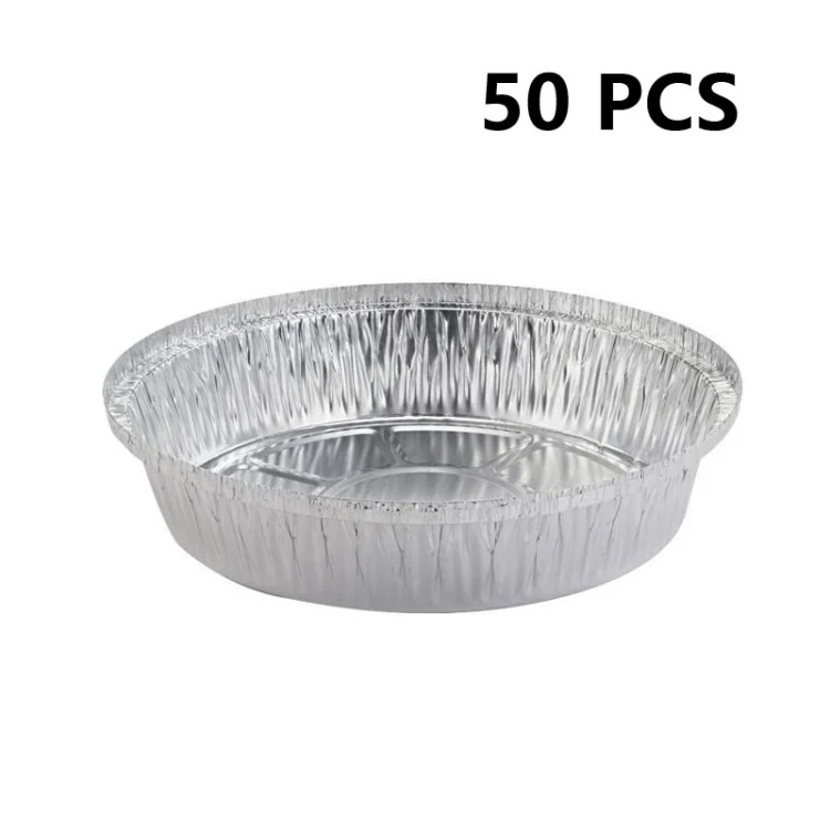 50 PCS / Set Thickened Circular Baking Tray Grilled Meat Paper