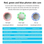 USB Charging Red and Blue Light Hot and Cold Hammer Beauty Instrument - Image 5