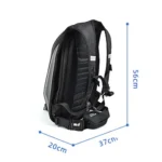 MOTOCENTRIC 11-MC-0077 Motorcycle EVA Turtle Shell Shape Riding Backpack - Image 2