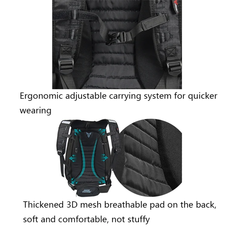 TBD0602197901_B4.webp MOTOCENTRIC 11-MC-0077 Motorcycle EVA Turtle Shell Shape Riding Backpack - Image 5