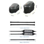 MOTOCENTRIC 11-MC-0113 Outdoor Riding Motorcycle Rear Seat Bag - Image 3