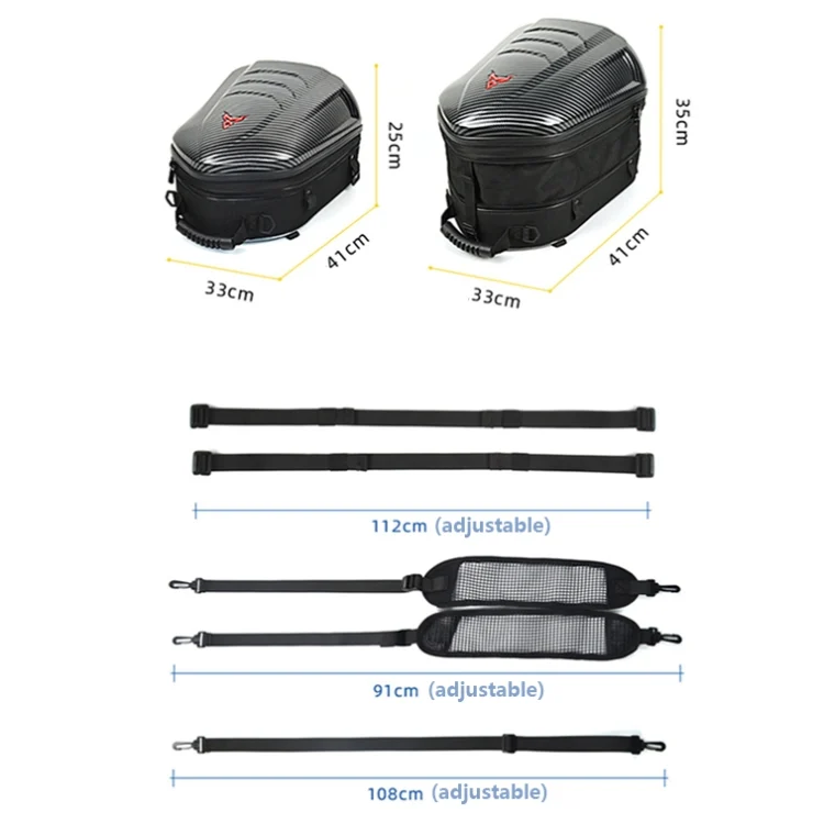 TBD0602199901_B2.webp MOTOCENTRIC 11-MC-0113 Outdoor Riding Motorcycle Rear Seat Bag - Image 3