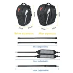 MOTOCENTRIC 11-MC-0102 Motorcycle Rear Seat Helmet Bag - Image 3