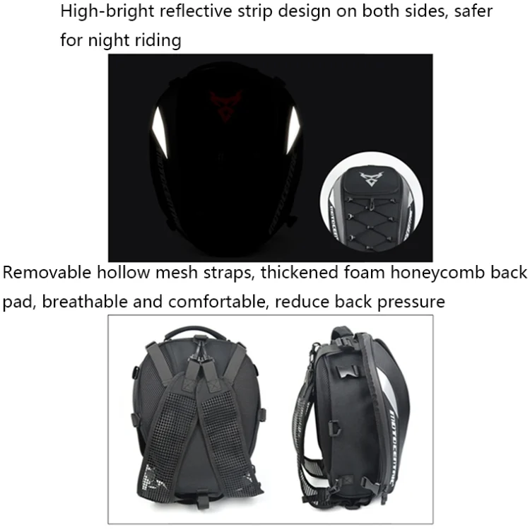 TBD0602200101_B4.webp MOTOCENTRIC 11-MC-0102 Motorcycle Rear Seat Helmet Bag - Image 5