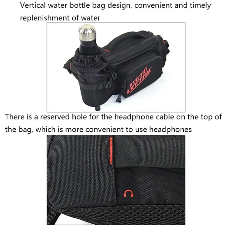 TBD0602201901_B5.webp MOTOCENTRIC 11-MC-0112 Multifunctional Motorcycle Riding Messenger Waist Bag - Image 6