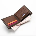 Baellerry Men Short Wallet Multi-card Lychee Pattern Business Wallet - Image 5