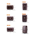 BULL CAPTAIN Leather Multifunctional Waist Bag For Men - Image 3