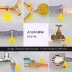 50 PCS Plastic Handle Stainless Steel Throat Clamp Buckle Water Pipe Clamp - Image 5