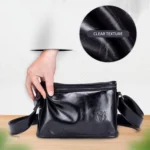 BULL CAPTAIN Leather Shoulder Messenger Bag For Men - Image 3