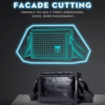 BULL CAPTAIN Leather Shoulder Messenger Bag For Men - Image 4