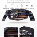 BULL CAPTAIN Leather Shoulder Messenger Bag For Men - Image 5