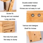 Kitchen Multifunctional Knife Storage Rack, Specification: - Image 3