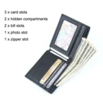 Men Casual Short RFID Wallet Multifunctional Card Holder - Image 3
