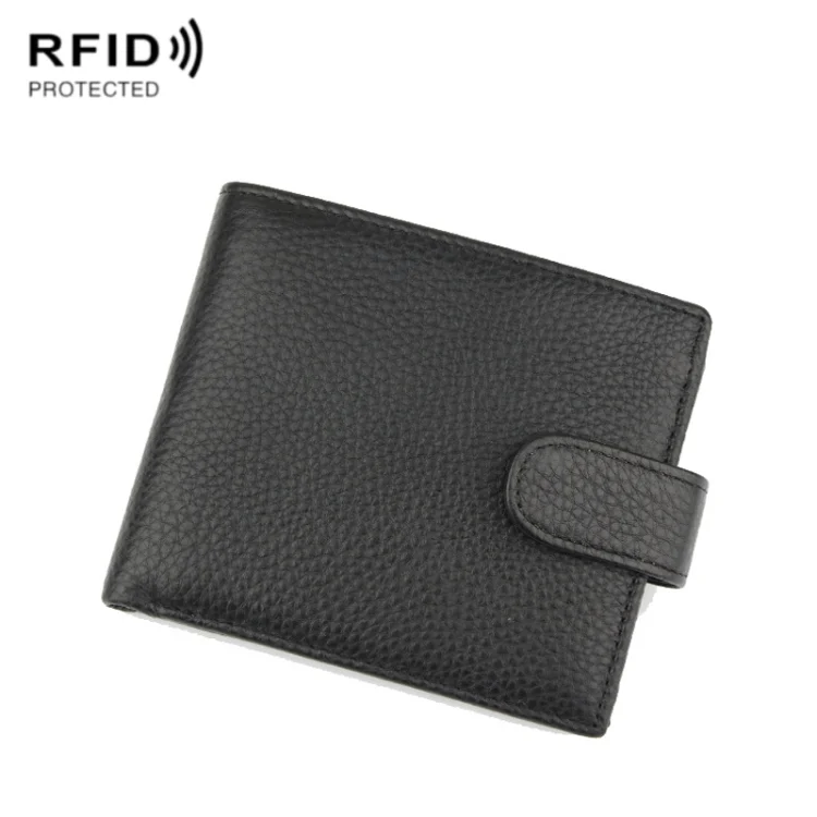 TBD0602214002.webp Anti-Magnetic Anti-Theft RFID Short Business Men Wallet - Image 1