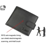 Anti-Magnetic Anti-Theft RFID Short Business Men Wallet - Image 7