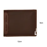 MenBense Short Fashion Leisure Iron Side Pumping Card Clip Wallet - Image 3