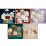 2 Sets Bronzing Mother Day Birthday Card Wishes DIY Envelope Set - Image 2