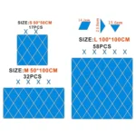 Rhombus Stitching Background Acrylic Mirror Decorative Stickers - Image 3
