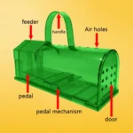 Large Plastic Mousetrap Mouse Cage Pedal Trap - Image 5
