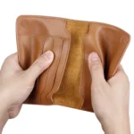 Men Wallet Cowhide Passport Bag Ticket Holder Multifunctional Card Holder - Image 4
