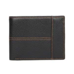 Men Retro Portable Wallet Short Cowhide Leather Wallet