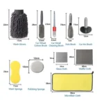 Car Wash Tool Brush Car Tires Brush Double Strand Wheel Brush - Image 2