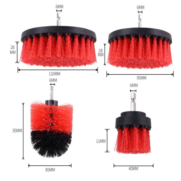 TBD0602223501_B1.webp 16 PCS / Set Car Washing Tool Brush Drill Cleaning Brush Tire Cleaning Floor Brush - Image 2