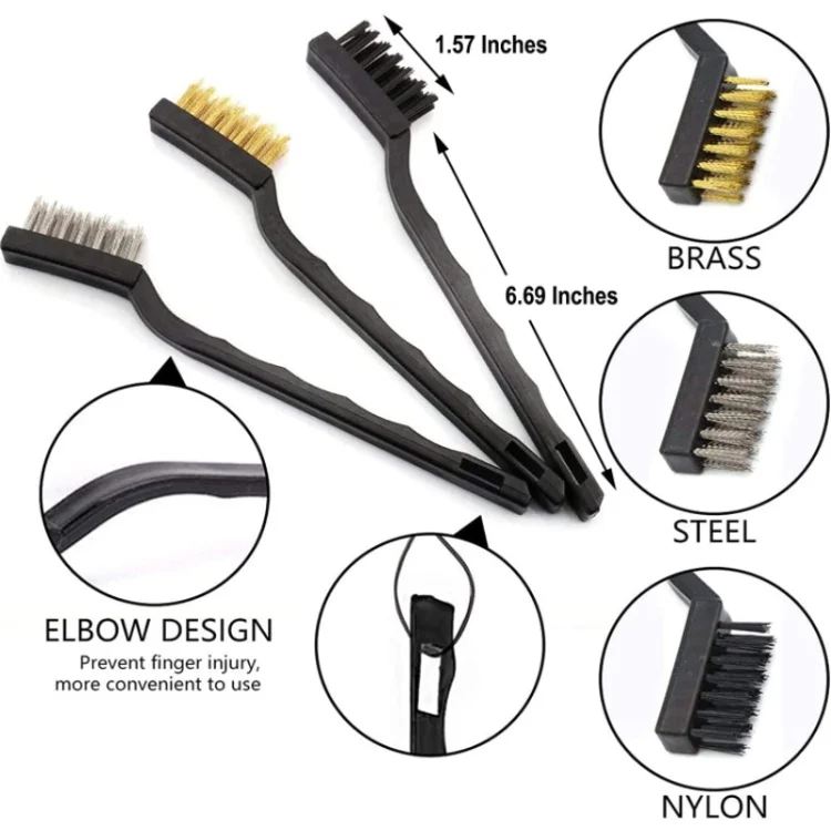 TBD0602223501_B2.webp 16 PCS / Set Car Washing Tool Brush Drill Cleaning Brush Tire Cleaning Floor Brush - Image 3