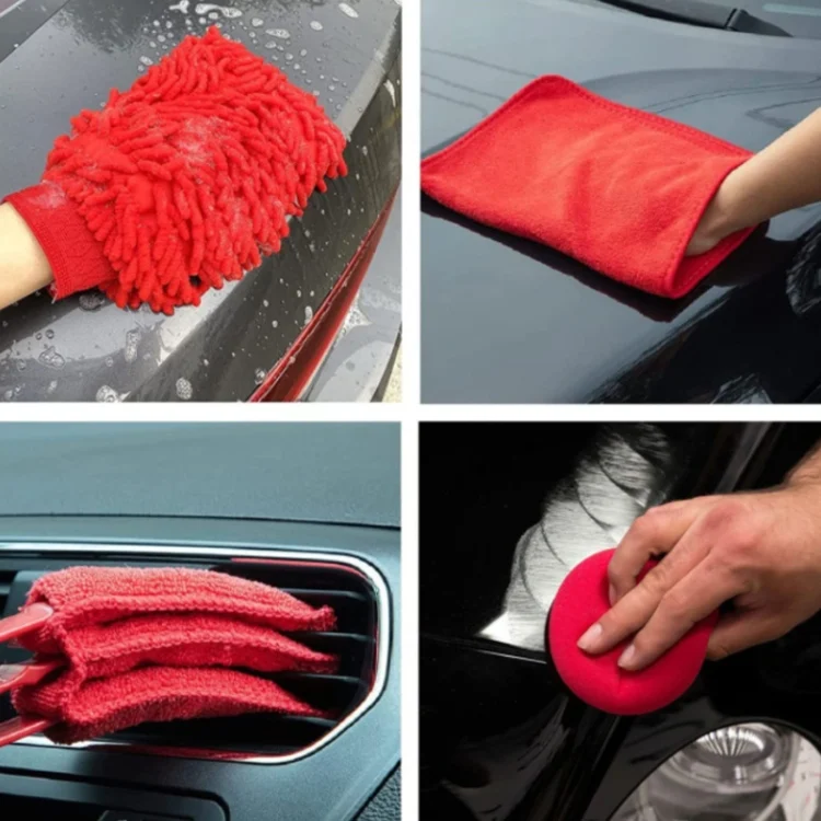 TBD0602223501_B5.webp 16 PCS / Set Car Washing Tool Brush Drill Cleaning Brush Tire Cleaning Floor Brush - Image 6