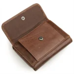 Men Casual Retro RFID Blocking Anti-Scanning Cowhide Leather Short Wallet - Image 5