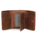 Men Casual Retro RFID Blocking Anti-Scanning Cowhide Leather Short Wallet - Image 6