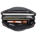 Men Business Cowhide Leather Handbag Lawyer Briefcase Messenger Bag Laptop Bag - Image 5