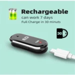 M21 Ultrasonic Mosquito Repellent Bracelet with Step Counter & Clock & Temperature Function - Image 6