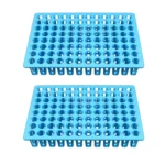2 PCS Plastic Storage Rack Virus Sampling Tube Rack