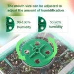 5 Set Plant Seed Starter Trays Kit,Seedling Tray Starter With Grow Light - Image 2