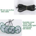 5 Set Plant Seed Starter Trays Kit,Seedling Tray Starter With Grow Light - Image 4