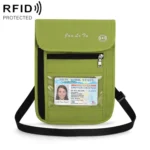 JunLeTu Multifunctional Messenger RFID Anti-Theft Passport Storage Bag