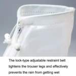 1 Pair Rainy Outdoor Anti-Skid Waterproof Shoe Cover Thickening Repetitive Use Shoe Cover - Image 3