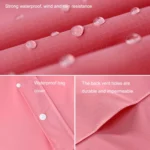 Raninfreem Outdoor Fashion Double Riding Reflection Raincoat Rain Pants Suit - Image 4