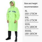 X18 Siamese Raincoat Outdoor Adult Reflective Riding Raincoat - Image 6