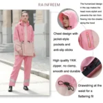 Rainfreem Outdoor Reflective Fashion Split Raincoat Rain Pants Set - Image 5