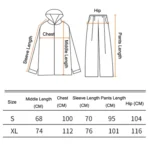 Rainfreem Outdoor Reflective Fashion Split Raincoat Rain Pants Set - Image 6