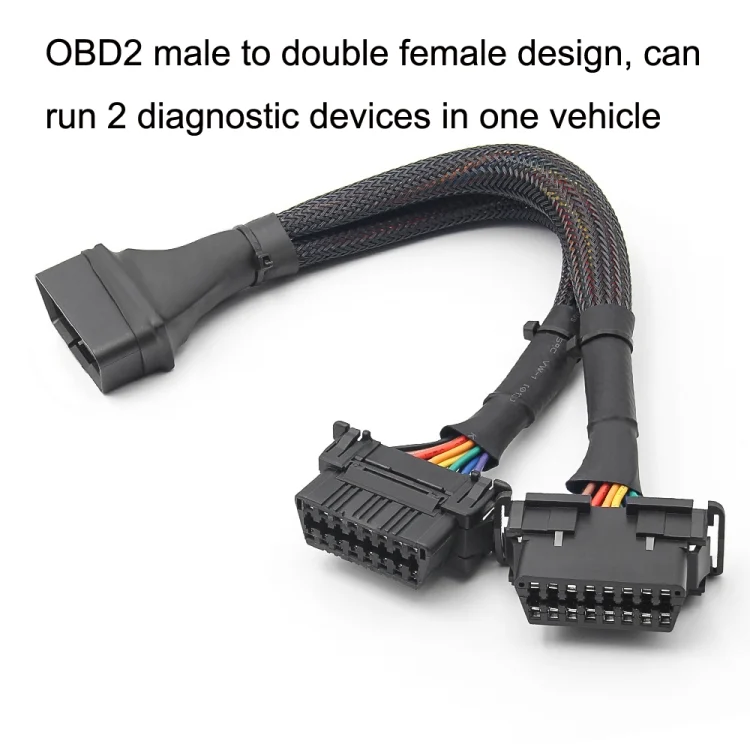TBD06022385_3.webp 2 In 1 16PIN Car OBD Elbow Extension Cable Converted Cable - Image 4