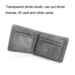 Menbense Matte Short Large Capacity Fashion Casual Adapter Male Wallet - Image 4