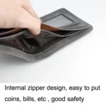 Menbense Matte Short Large Capacity Fashion Casual Adapter Male Wallet - Image 5